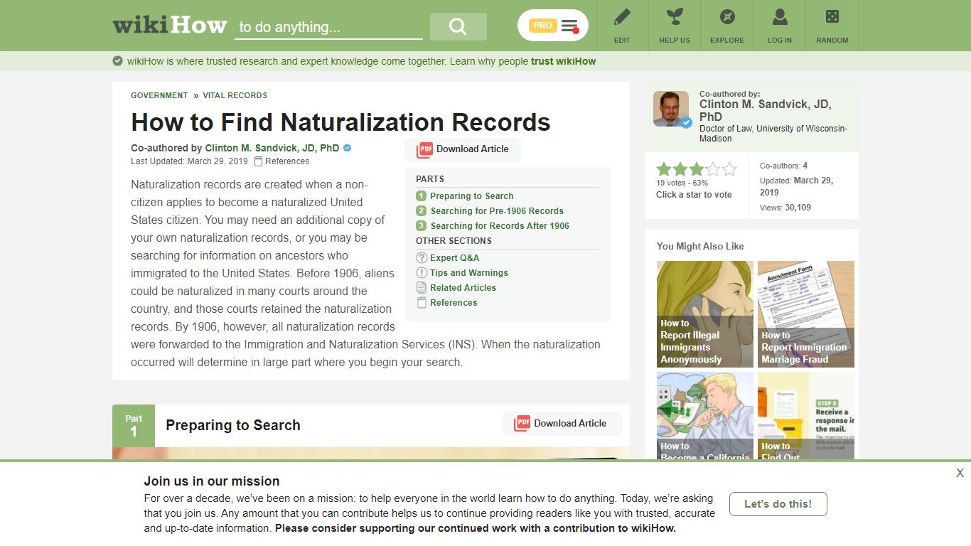 How to Find Naturalization Records: 11 Steps (with Pictures) - wikiHow